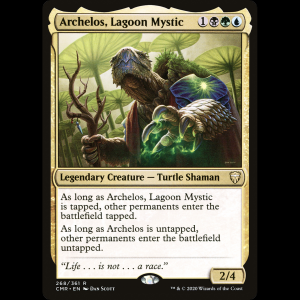 MTG Archelos, Lagoon Mystic Commander Legends cmr#268