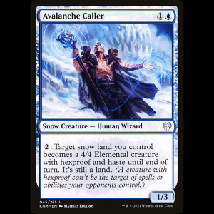 MTG Llamaavalanchas (Avalanche Caller) Kaldheim khm#45