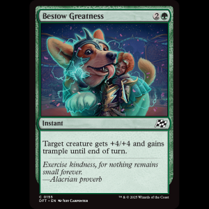 MTG Bestow Greatness Aetherdrift dft#155