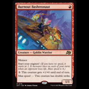MTG Burnout Bashtronaut Aetherdrift dft#115