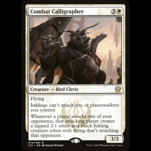 MTG Combat Calligrapher Commander 2021 c21#14