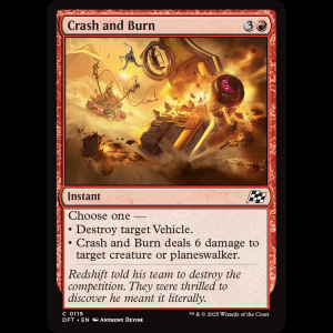 MTG Crash and Burn Aetherdrift dft#119