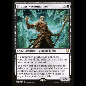 MTG Nigromante draugr (Draugr Necromancer) Kaldheim khm#86