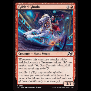 MTG Gilded Ghoda Aetherdrift dft#130