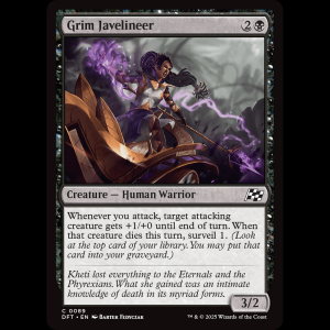 MTG Grim Javelineer Aetherdrift dft#89
