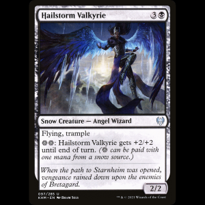 MTG Hailstorm Valkyrie Kaldheim khm#97