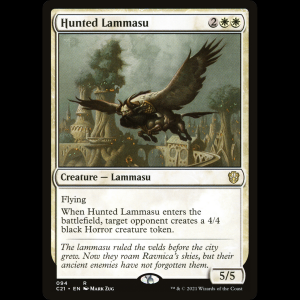MTG Hunted Lammasu Commander 2021 c21#94