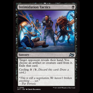 MTG Intimidation Tactics Aetherdrift dft#92