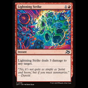 MTG Lightning Strike Aetherdrift dft#136