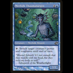 MTG Merfolk Thaumaturgist Planar Chaos plc#56