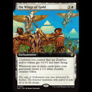 MTG On Wings of Gold Aetherdrift Commander drc#21
