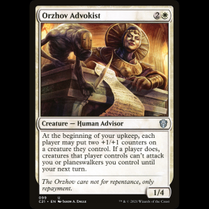 MTG Orzhov Advokist Commander 2021 c21#99
