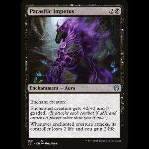 MTG Parasitic Impetus Commander 2021 c21#150