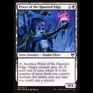 MTG Sacerdote de la Linde Embrujada (Priest of the Haunted Edge) Kaldheim khm#104