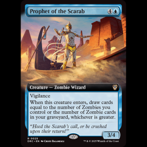 MTG Prophet of the Scarab Aetherdrift Commander drc#25