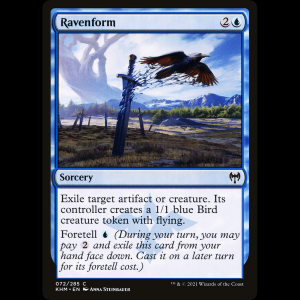 MTG Ravenform Kaldheim khm#72