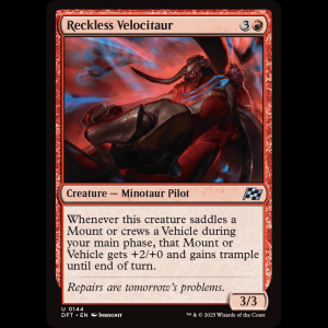 MTG Reckless Velocitaur Aetherdrift dft#144