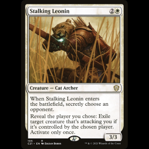 MTG Stalking Leonin Commander 2021 c21#105