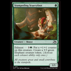 MTG Stampeding Scurryfoot Aetherdrift dft#181