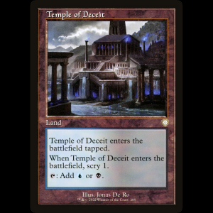MTG Temple of Deceit The Brothers' War Commander brc#205