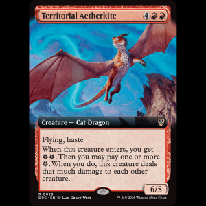 MTG Territorial Aetherkite Aetherdrift Commander drc#28