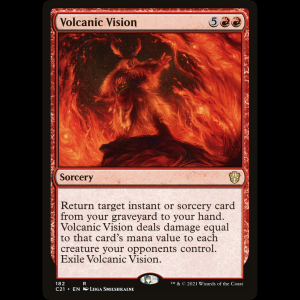 MTG Volcanic Vision Commander 2021 c21#182