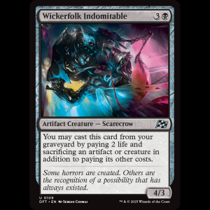 MTG Wickerfolk Indomitable Aetherdrift dft#109