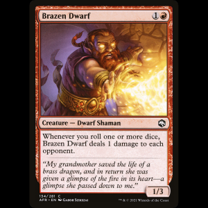 MTG Enano de oropel (Brazen Dwarf) Adventures in the Forgotten Realms afr#134