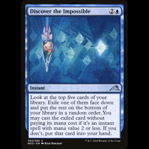 MTG Descubrir lo imposible (Discover the Impossible) Kamigawa: Neon Dynasty neo#50