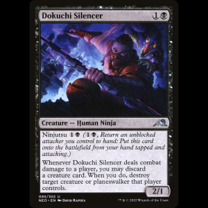MTG Dokuchi Silencer Kamigawa: Neon Dynasty neo#95
