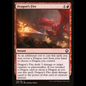 MTG Fuego del dragón (Dragon's Fire) Adventures in the Forgotten Realms afr#139