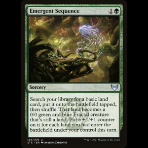 MTG Secuencia emergente (Emergent Sequence) Strixhaven: School of Mages stx#129