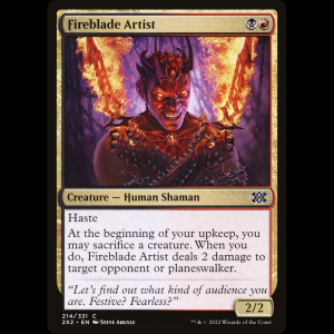 MTG Fireblade Artist Double Masters 2022 2x2#214