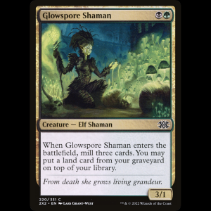 MTG Glowspore Shaman Double Masters 2022 2x2#220