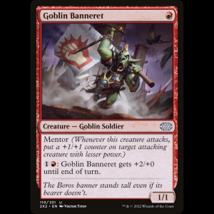 MTG Goblin Banneret Double Masters 2022 2x2#110