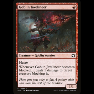 MTG Jabalinera goblin (Goblin Javelineer) Adventures in the Forgotten Realms afr#144
