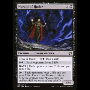 MTG Herald of Hadar Adventures in the Forgotten Realms afr#108