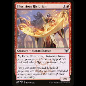 MTG Historiadora distinguida (Illustrious Historian) Strixhaven: School of Mages stx#109