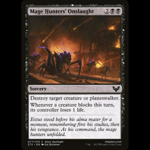 MTG Ataque de los cazamagos (Mage Hunters' Onslaught) Strixhaven: School of Mages stx#77
