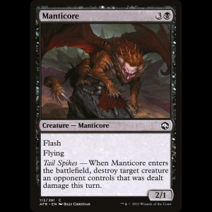 MTG Mantícora (Manticore) Adventures in the Forgotten Realms afr#113