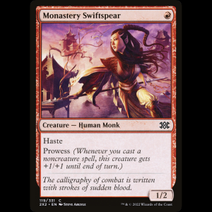 MTG Monastery Swiftspear Double Masters 2022 2x2#119