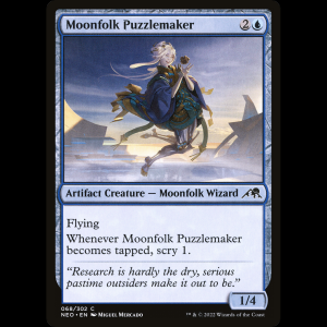 MTG Creadora de rompecabezas lunar (Moonfolk Puzzlemaker) Kamigawa: Neon Dynasty neo#68