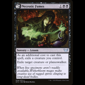 MTG Vapores necróticos (Necrotic Fumes) Strixhaven: School of Mages stx#78