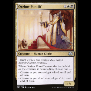 MTG Orzhov Pontiff Double Masters 2022 2x2#261
