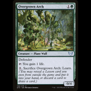 MTG Arco cubierto de vegetación (Overgrown Arch) Strixhaven: School of Mages stx#139