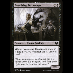 MTG Promising Duskmage Strixhaven: School of Mages stx#85