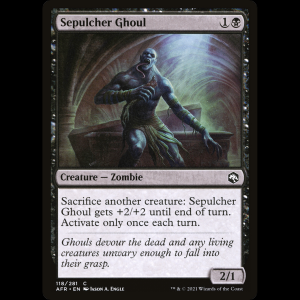 MTG Gul del sepulcro (Sepulcher Ghoul) Adventures in the Forgotten Realms afr#118