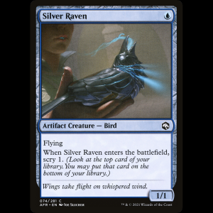 MTG Cuervo de plata (Silver Raven) Adventures in the Forgotten Realms afr#74