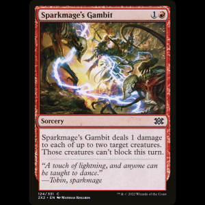 MTG Sparkmage's Gambit Double Masters 2022 2x2#124