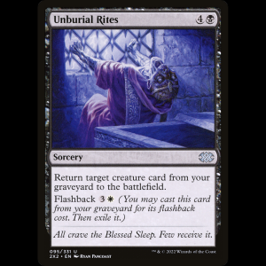 MTG Unburial Rites Double Masters 2022 2x2#95
